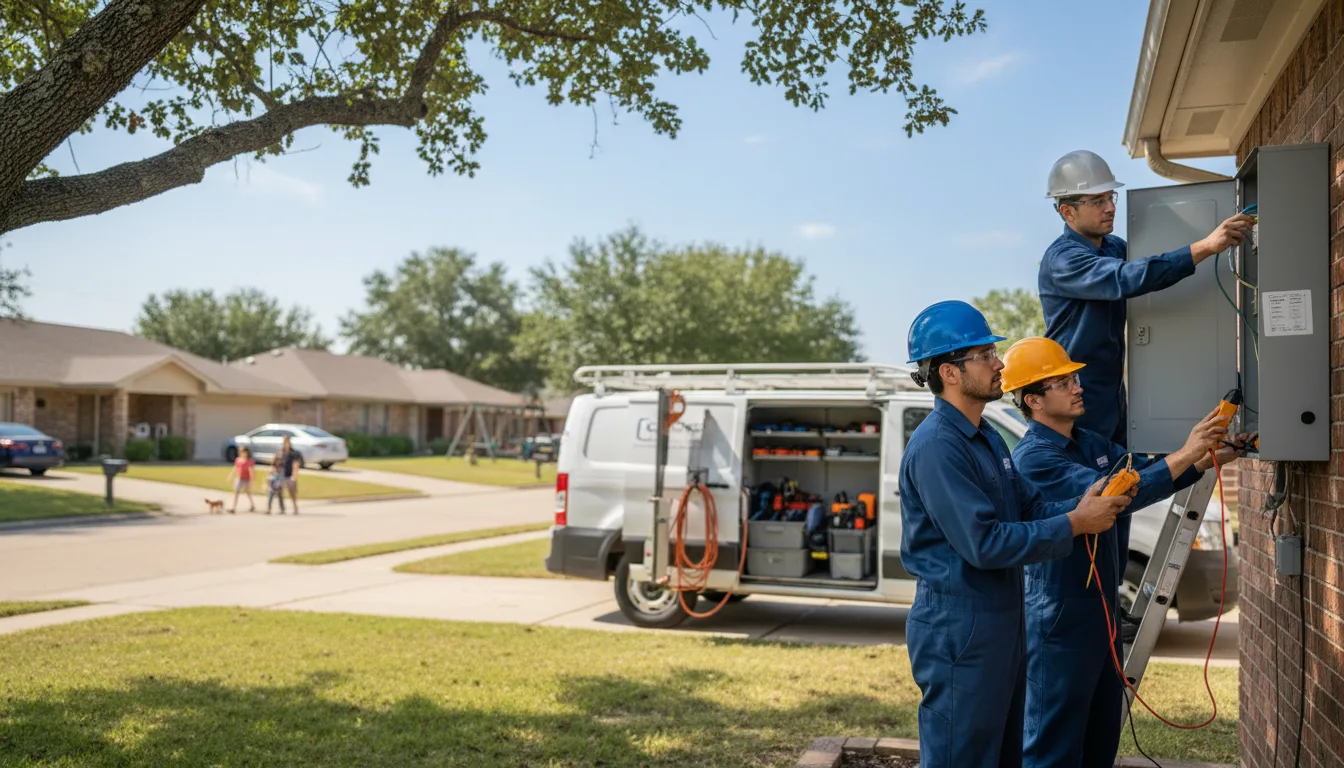 Certified electrician providing emergency electrical services in Forest City, IL